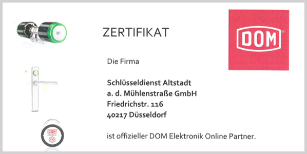 Zertifikat DOM Elektronik