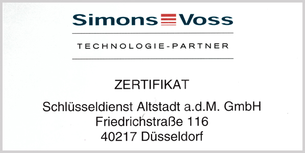 Zertifikat Voss
